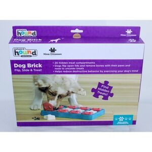 Outward Hound Nina Ottosson Dog Brick Interactive Treat Puzzle Toy Intermediate
